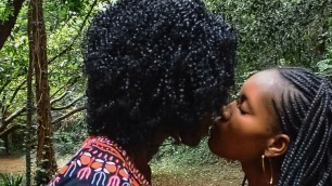 PUBLIC Walk in Park, Private African Lesbian Dildo Fuck