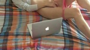 Hidden Masturbation while watching porn. Getting an orgasm.