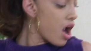 Light skinned cheerleader gets anus licked and pussy fucked