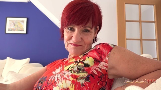 Aunt Judy's XXX - your 64yo Big Tit Step-Auntie Mrs. Linda Catches you with a Dirty Magazine (POV)