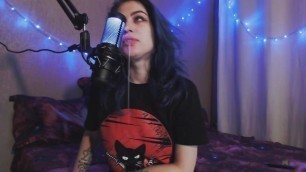 VISUAL ASMR LICKING MIC ???? EXTREME DROOL ????